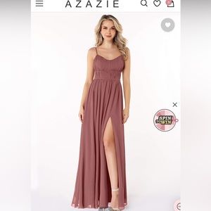 Azazie desert rose Bridesmaid Dress